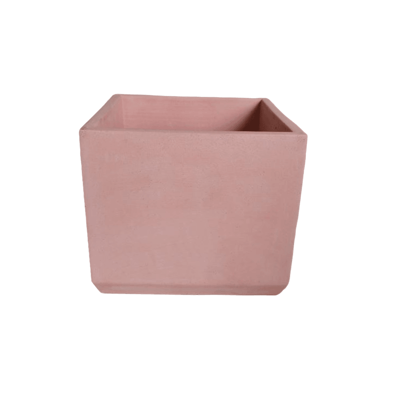 Matera Eloisa de Cemento 15x15x15 cm Palo de Rosa - VIRTUAL MUEBLES