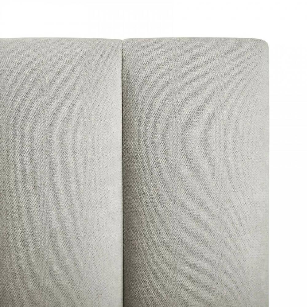 Cabecero Paneles Cama King Gris Plata - VIRTUAL MUEBLES