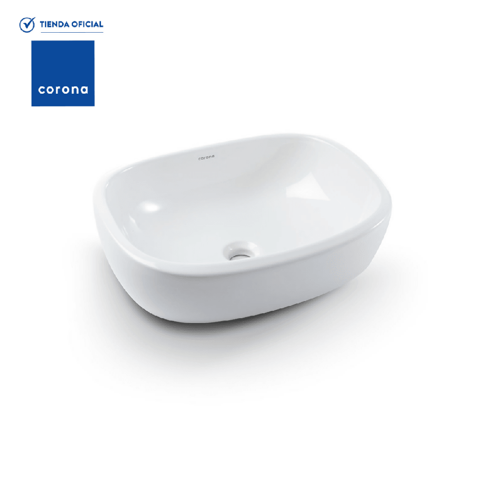 Lavamanos Corona Cascade Vessel Blanco - VIRTUAL MUEBLES