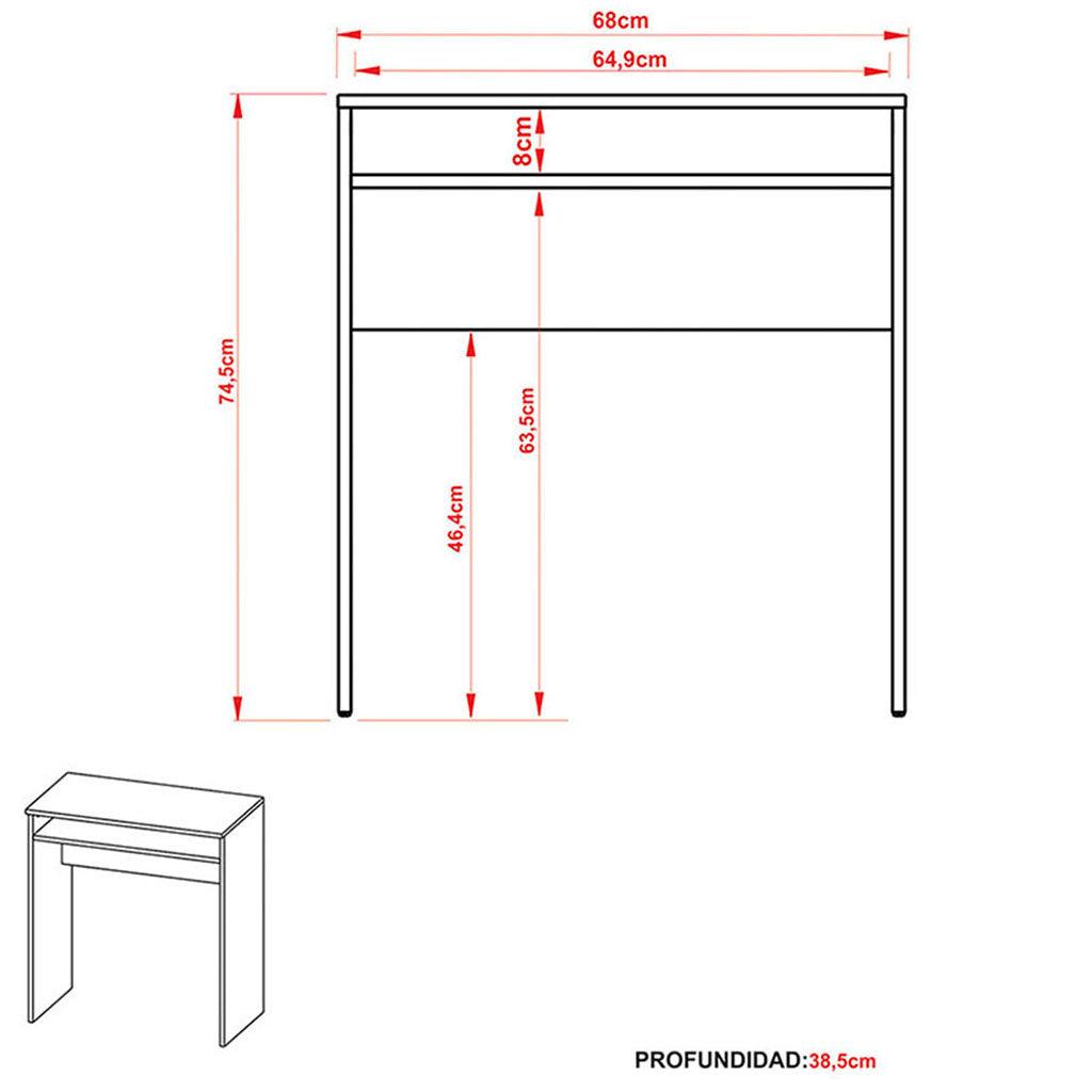 Escritorio bonn blanco - VIRTUAL MUEBLES