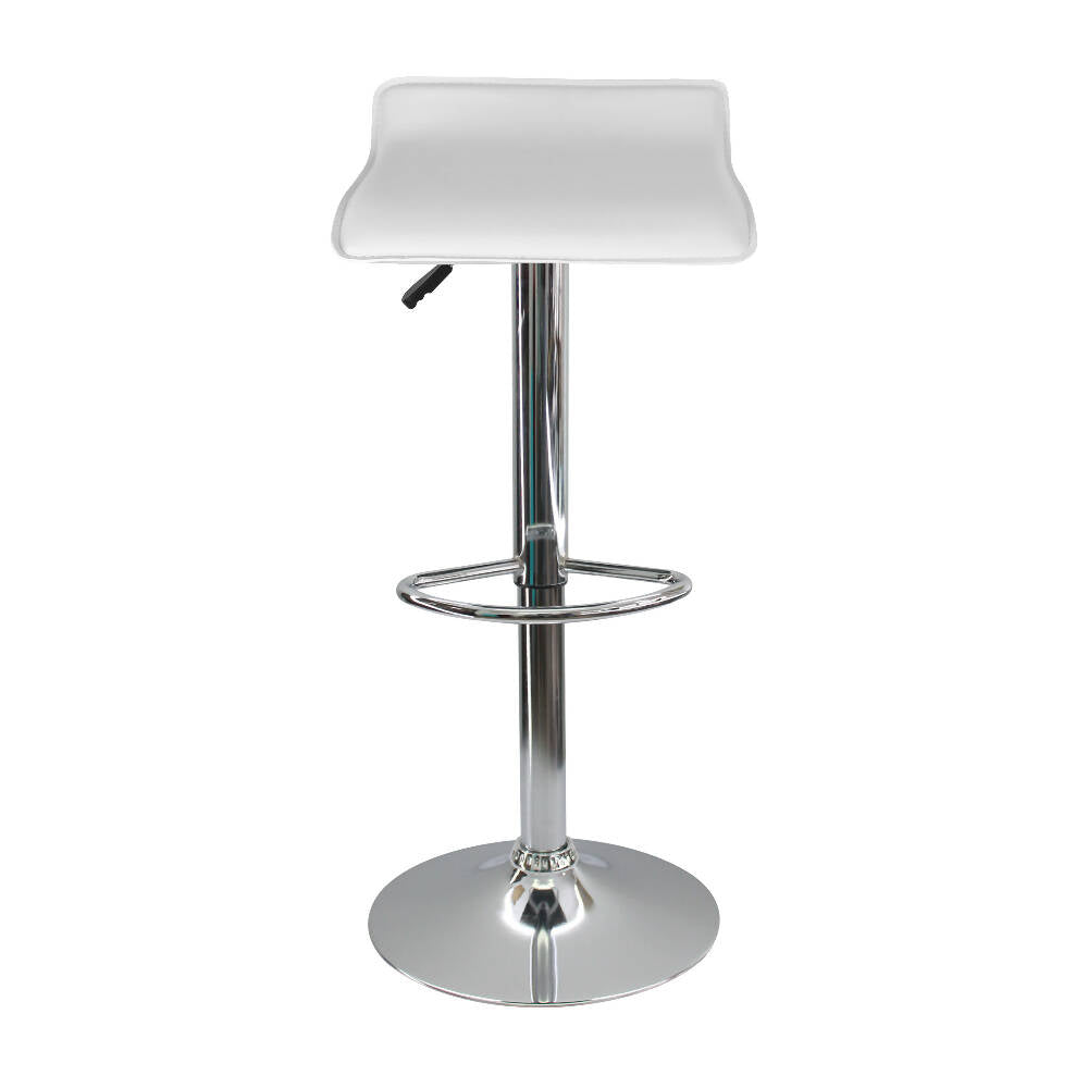 Kit por 3 Silla Tapizada Lisa Tipo Bar - Blanca