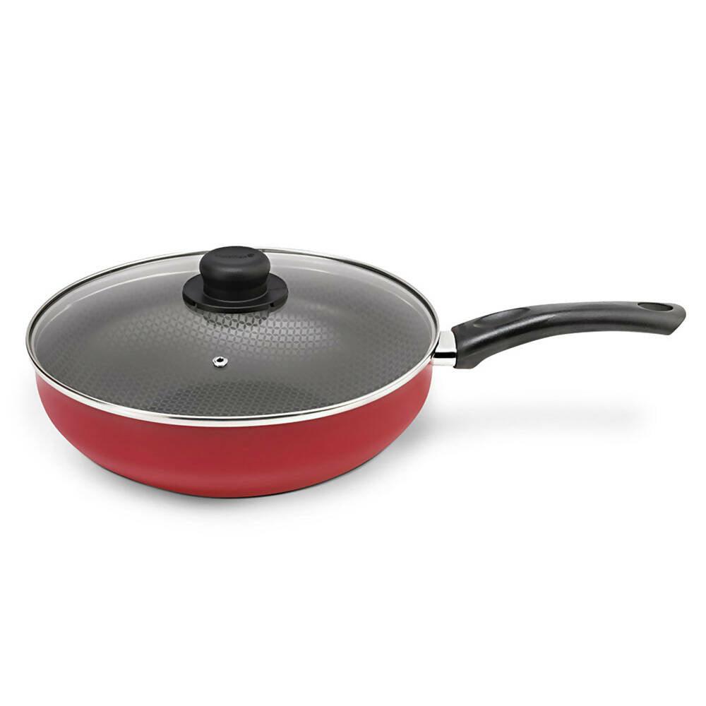 Sartén Wok con Tapa Red 28 cm Rojo - VIRTUAL MUEBLES