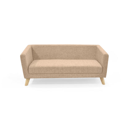 Sofa Montreal 3 Puestos Tela Poliester Beige - VIRTUAL MUEBLES