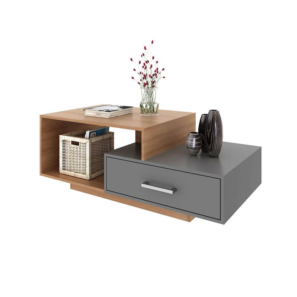 Mesa De Centro Mallorca Almendra/Gris - VIRTUAL MUEBLES