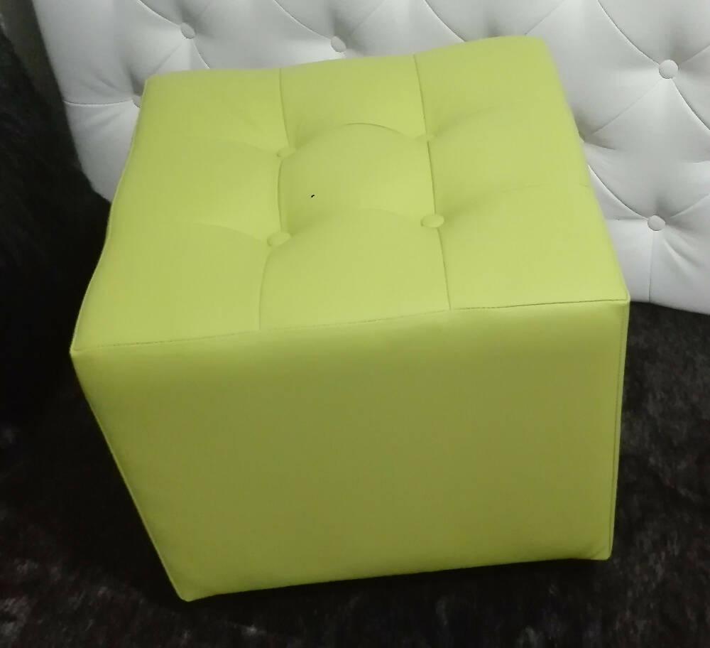 Puff Individual 40*40 BANZAY Verde Pistacho - VIRTUAL MUEBLES