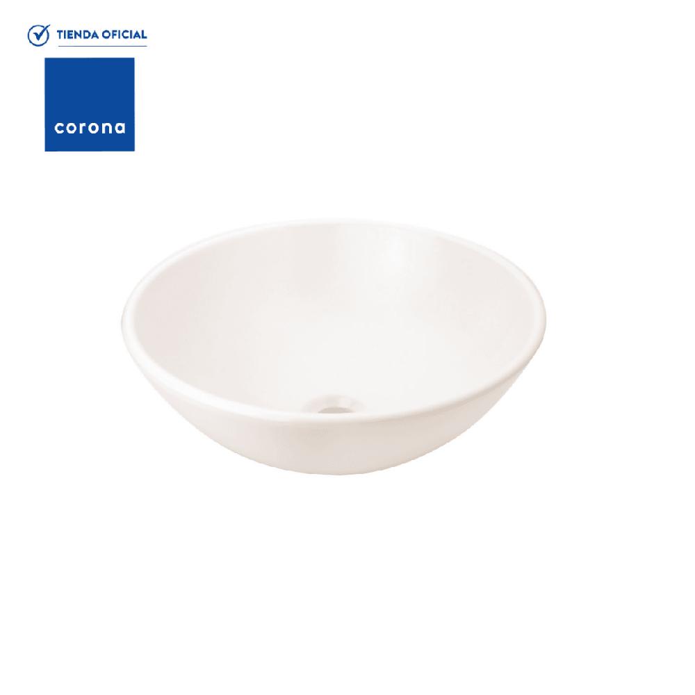 Lavamanos Corona Spazio II Vessel Sin Desagüe Beige - VIRTUAL MUEBLES