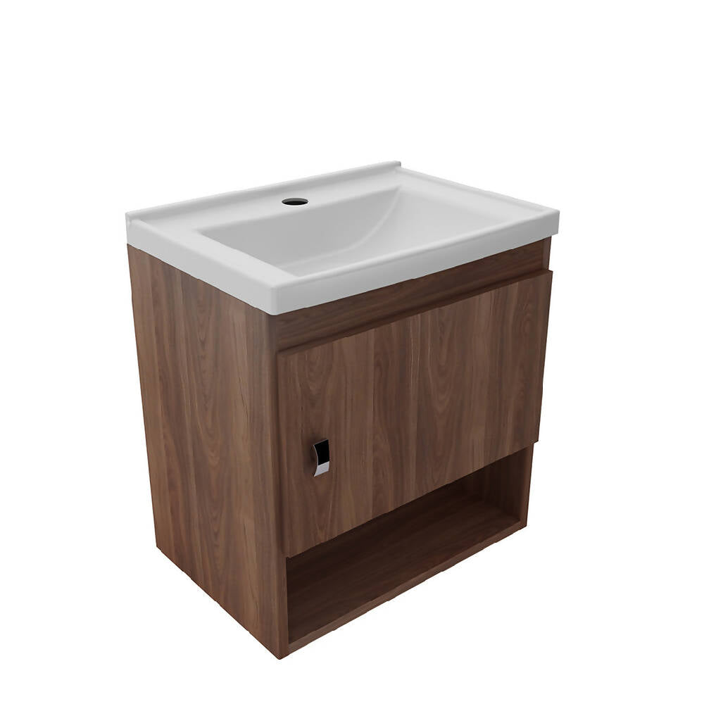 Mueble de baño con lavamanos linz teca