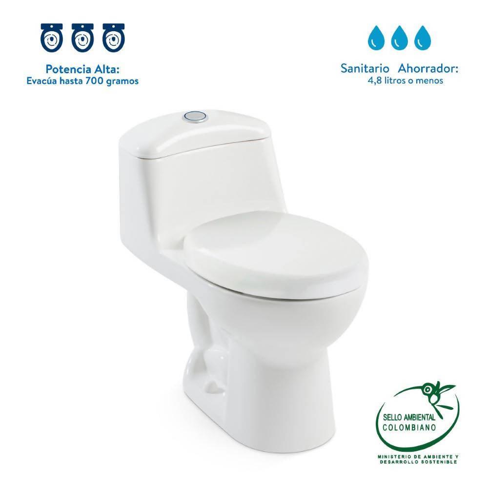 Sanitario Corona Smart Redondo Blanco - VIRTUAL MUEBLES