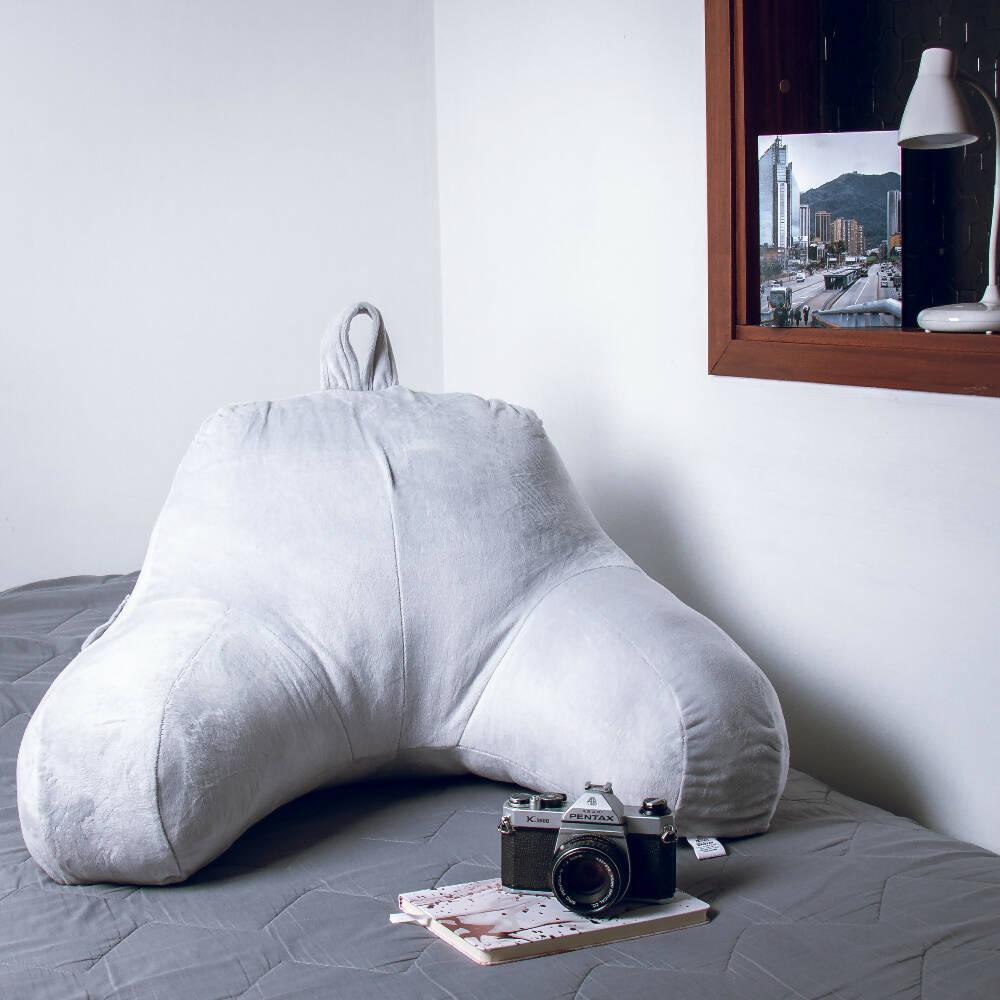 Cojín TV y lectura Anatómico Banzay Gris - VIRTUAL MUEBLES