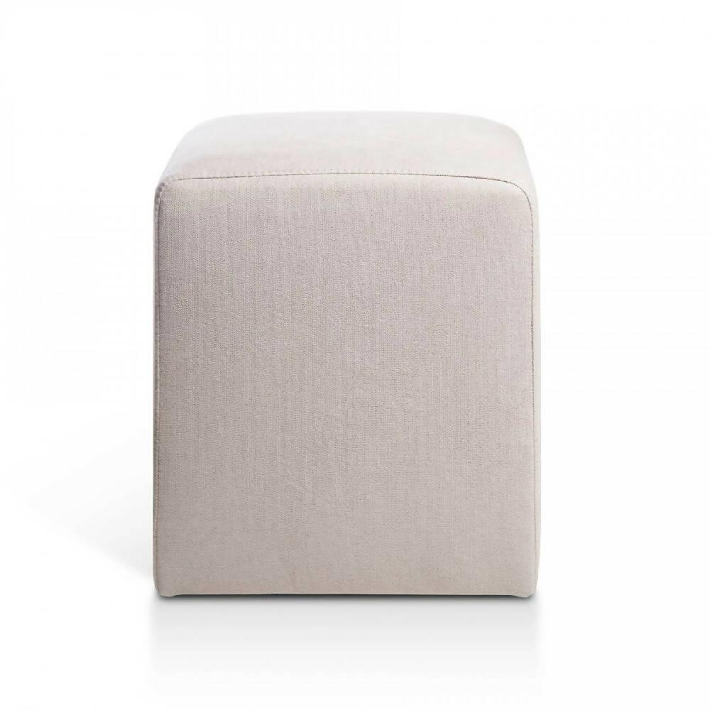 Puff Butaco Auxiliar Individual Beige - VIRTUAL MUEBLES