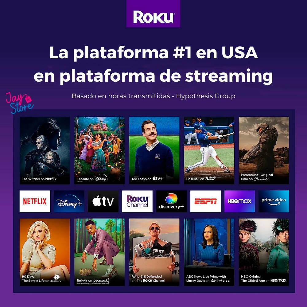 Roku Express TV 4K+ HDR Control Por Voz Reproductor Streaming - Convertidor a Smart TV