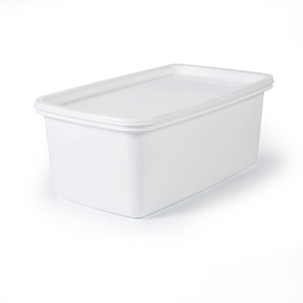 Recipiente Plus Rectangular 4L Blanco - Congelación - VIRTUAL MUEBLES