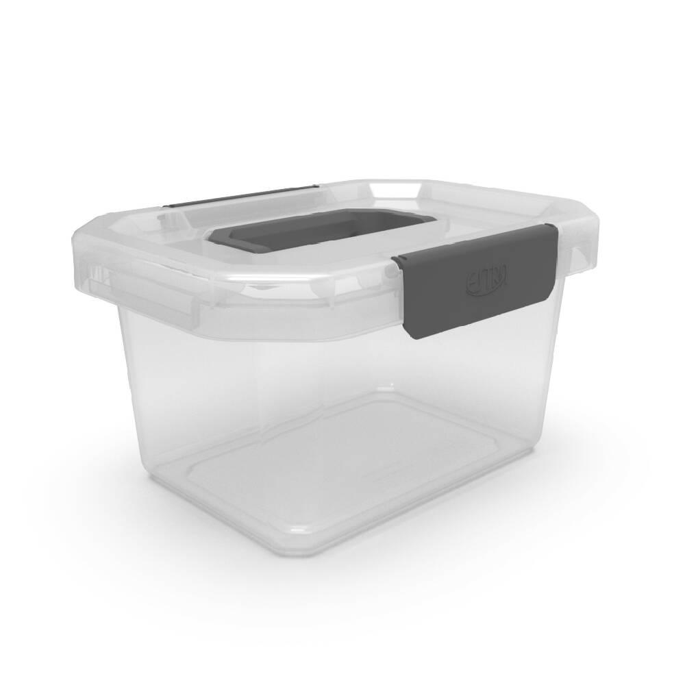 Caja Organizadora Estrabox con Manija 4L Natural - VIRTUAL MUEBLES