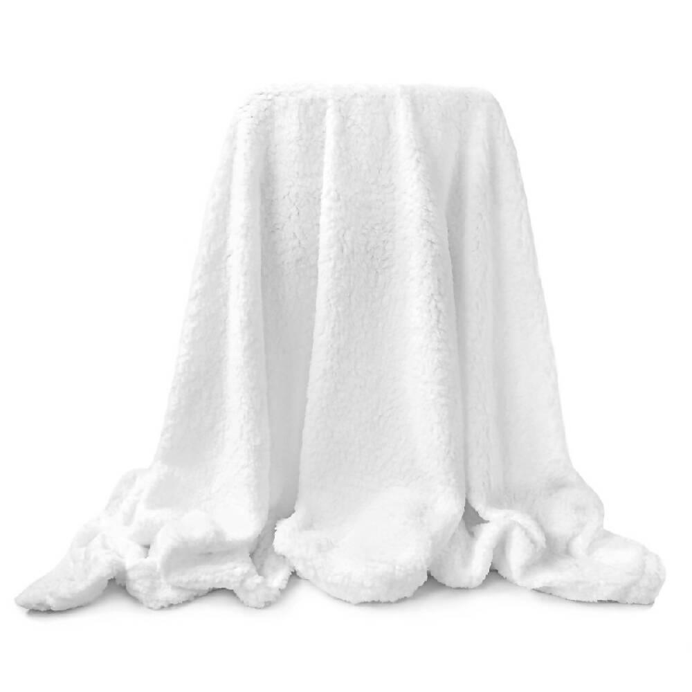 Manta Cobija Borrego Banzay Blanco - VIRTUAL MUEBLES