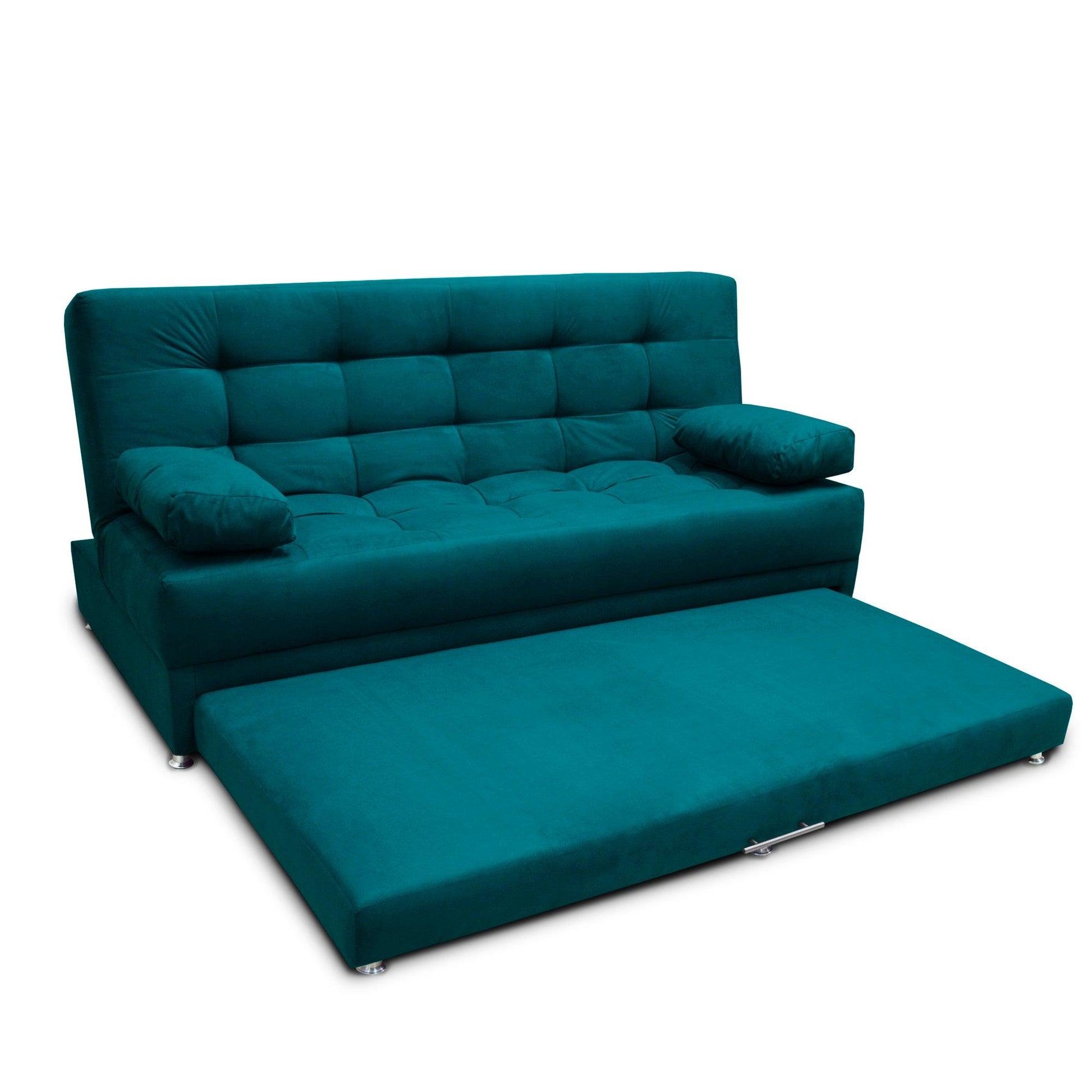 Sofacama Tarima Matter Tela Turquesa - VIRTUAL MUEBLES