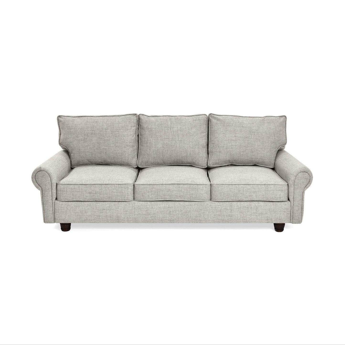 Sofa Lancaster Tela Poliester Taupe - VIRTUAL MUEBLES