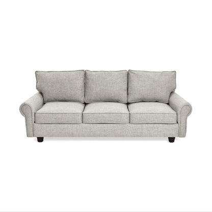 Sofa Lancaster Tela Poliester Taupe - VIRTUAL MUEBLES