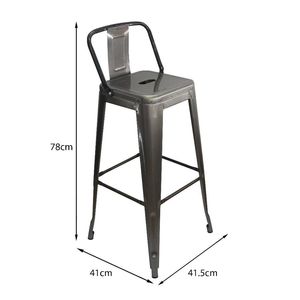 Kit x 2 Silla Titan Bar Tipo Tolix - Metal Rustic
