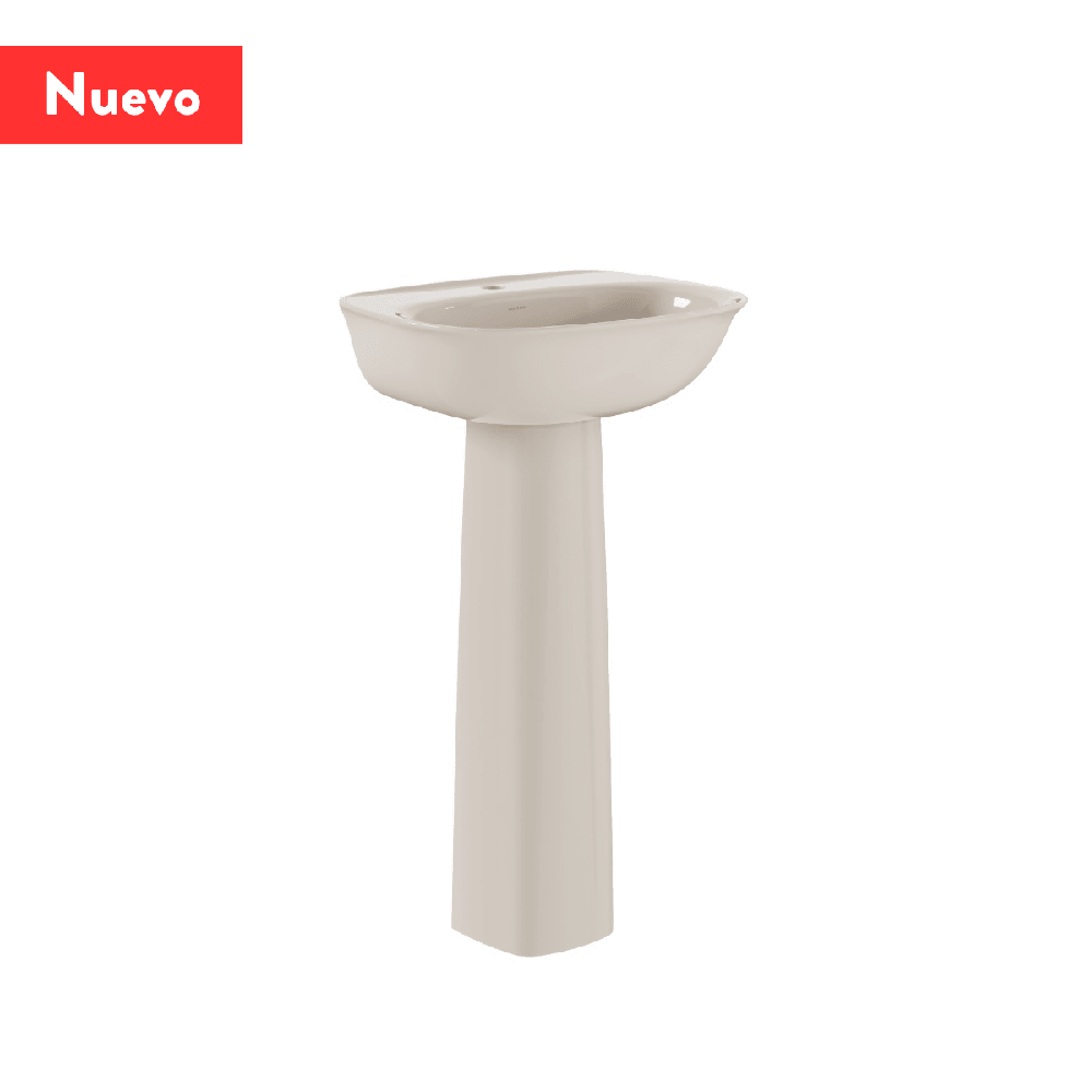 Lavamanos Corona Con Pedestal Aluvia Beige - VIRTUAL MUEBLES
