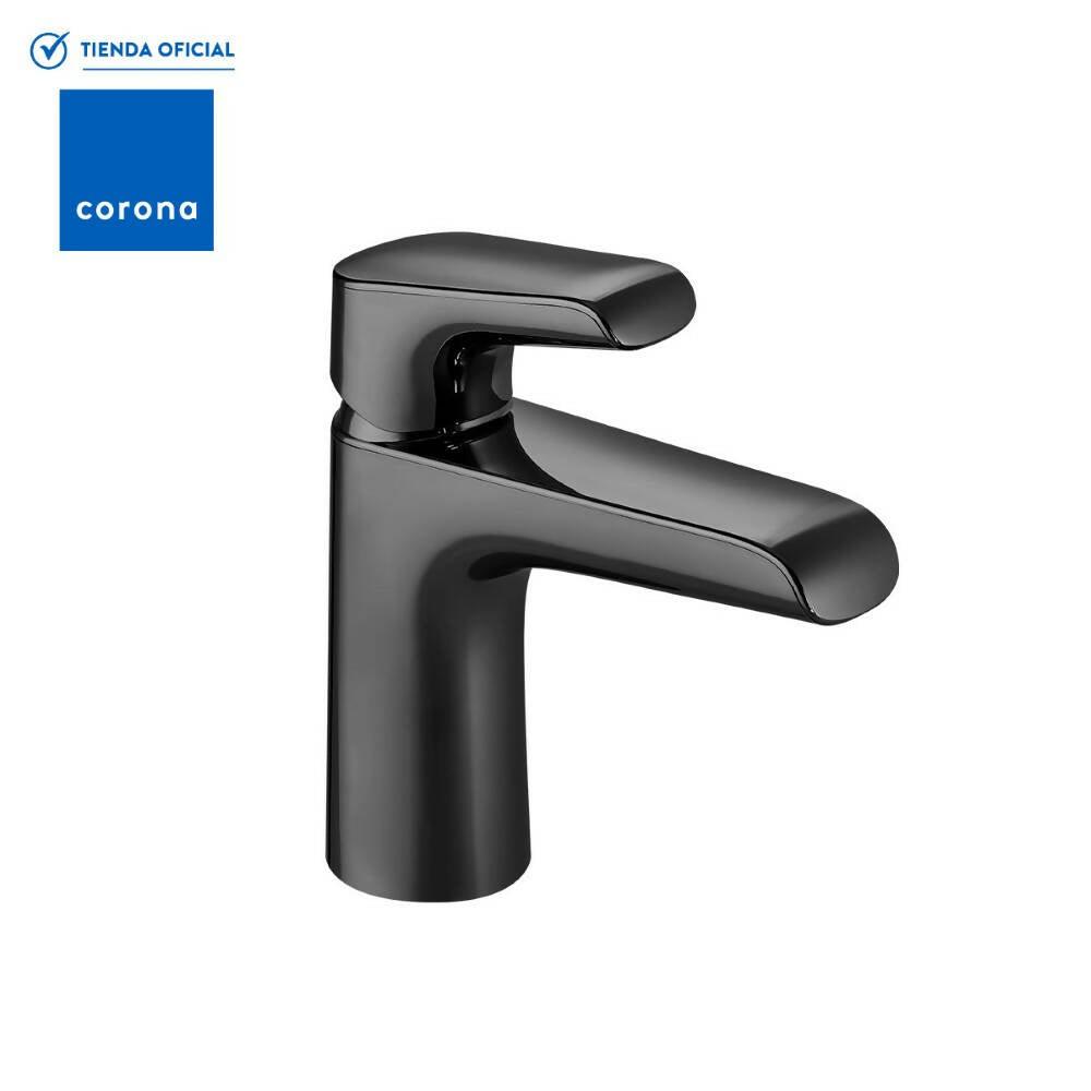 Grifería Lavamanos Corona Monocontrol Cascade Media Mate Black Antimicrobiano - VIRTUAL MUEBLES